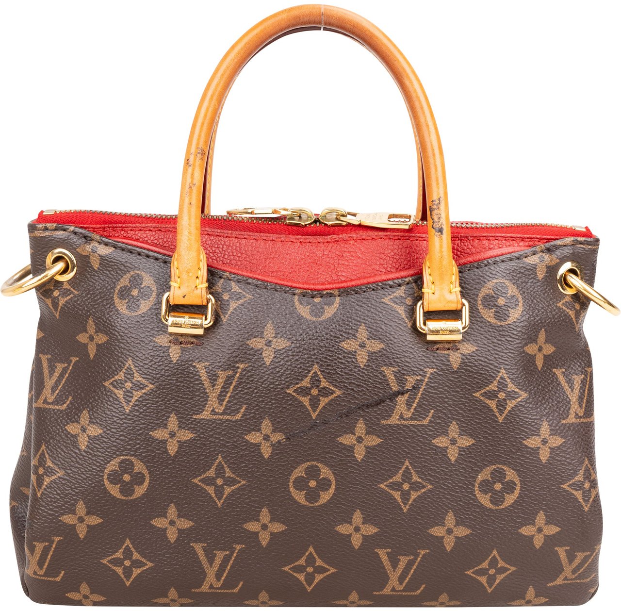 Louis Vuitton Louis Vuitton Canvas Monogram Pallas PM Handbag Bruin