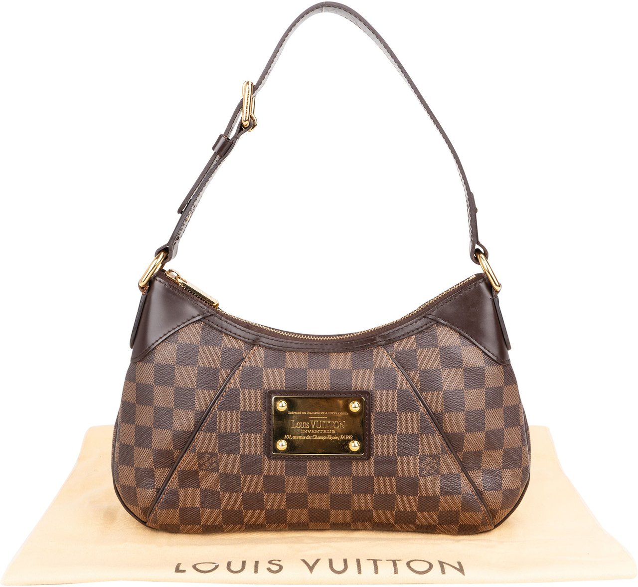 Louis Vuitton Louis Vuitton Damier Ebene Monogram Thames PM Shoulder Bag Bruin
