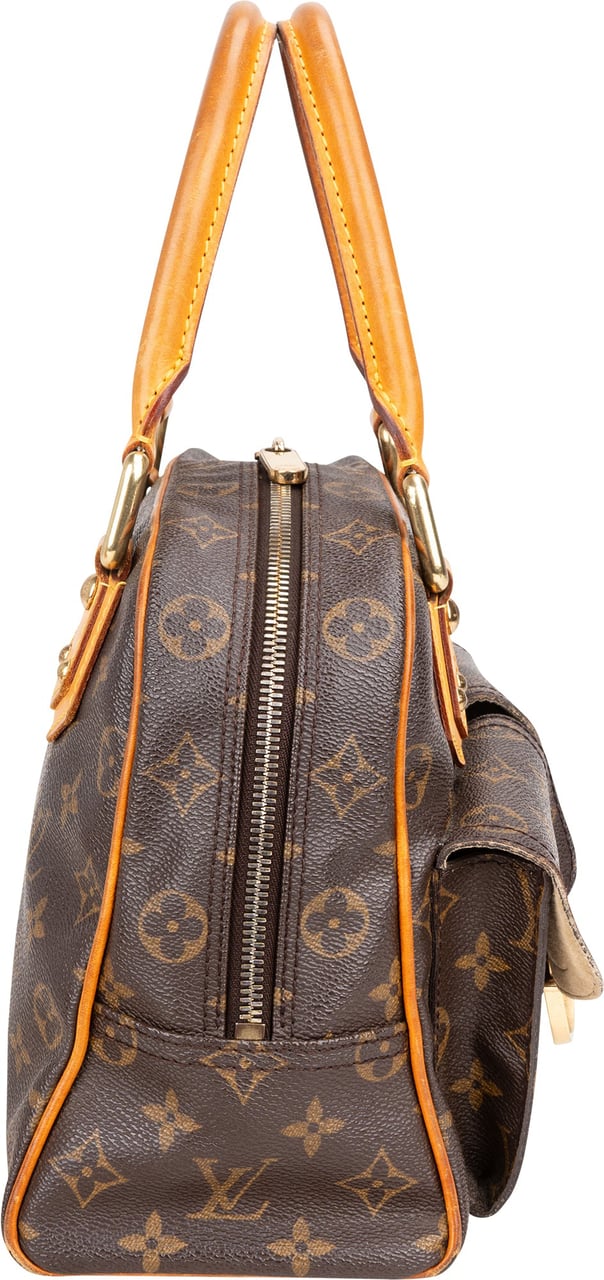 Louis Vuitton Louis Vuitton Canvas Monogram Manhattan PM Handbag Bruin
