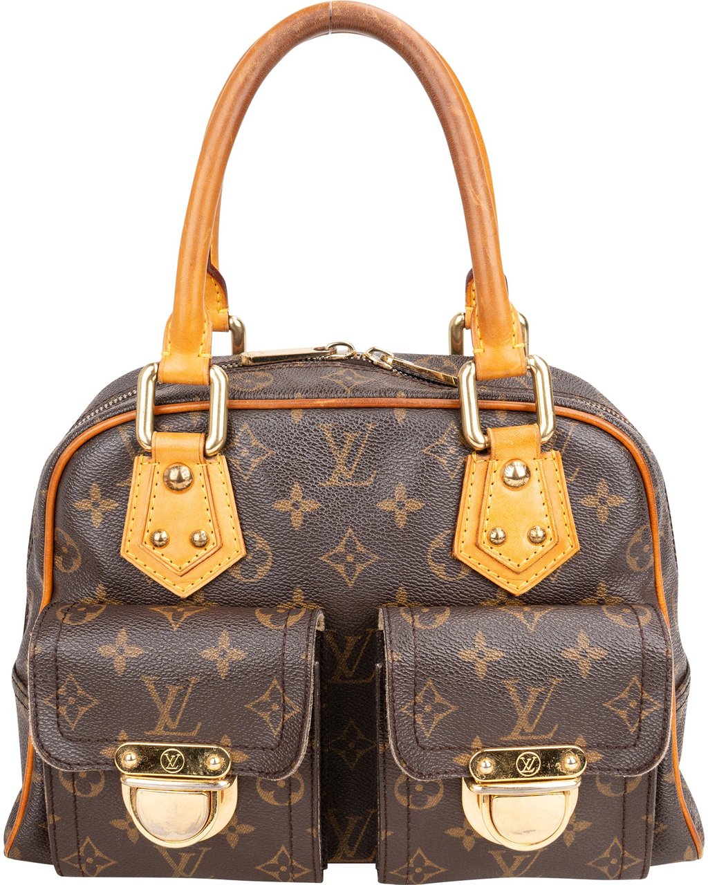 Louis Vuitton Louis Vuitton Canvas Monogram Manhattan PM Handbag Bruin