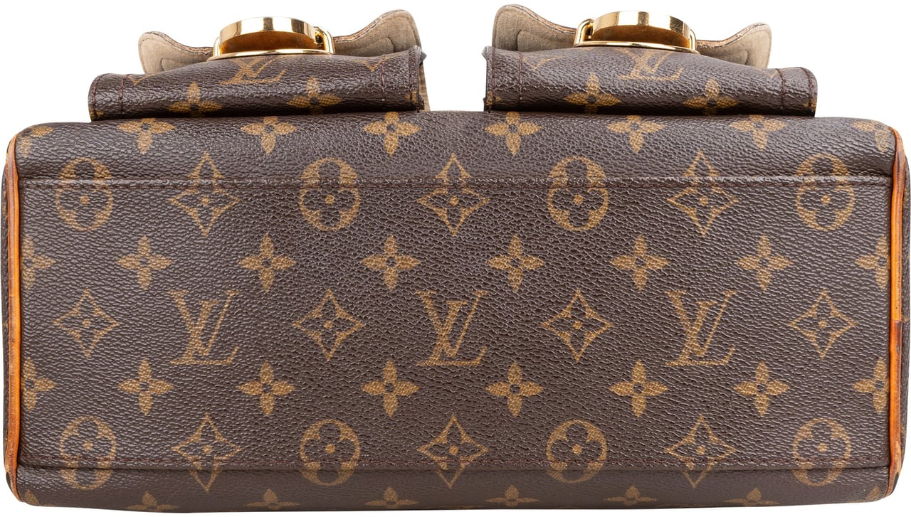 Louis Vuitton Louis Vuitton Canvas Monogram Manhattan PM Handbag Bruin