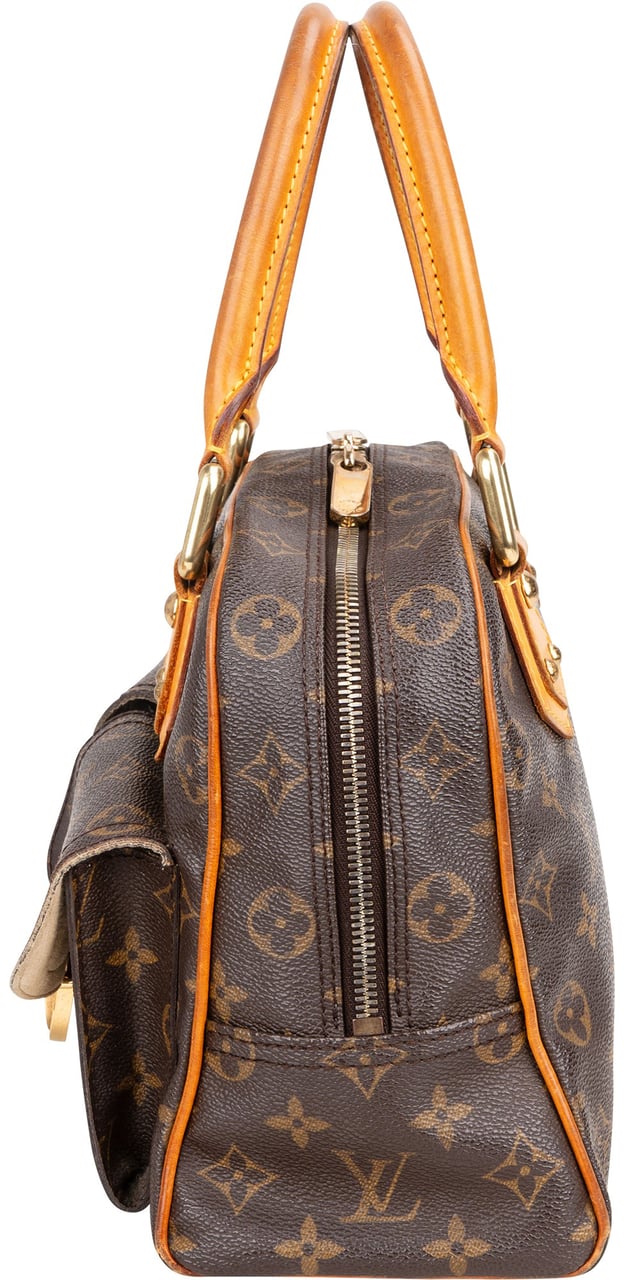 Louis Vuitton Louis Vuitton Canvas Monogram Manhattan PM Handbag Bruin