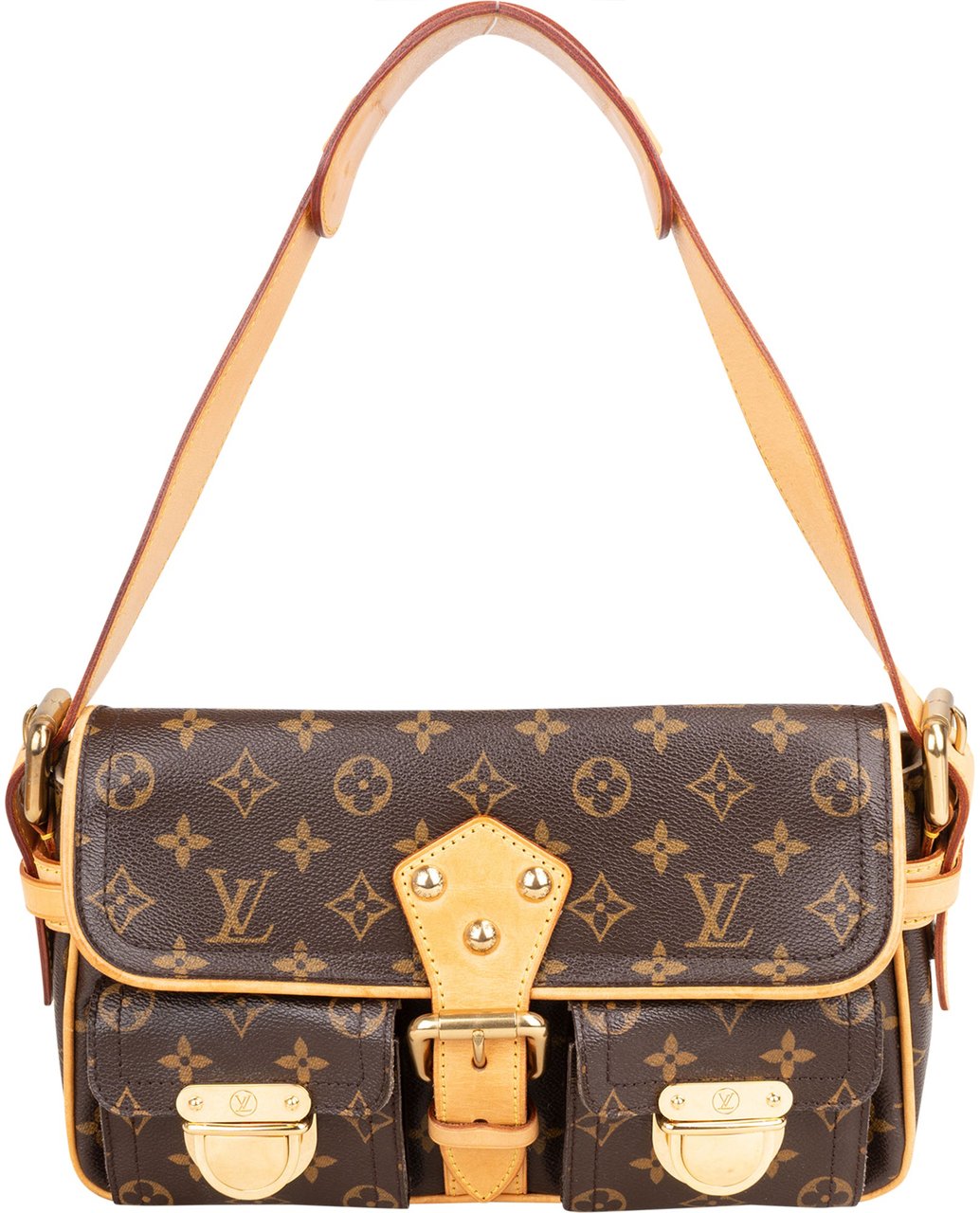 Louis Vuitton Louis Vuitton Canvas Monogram Hudson PM Shoulder Bag Bruin