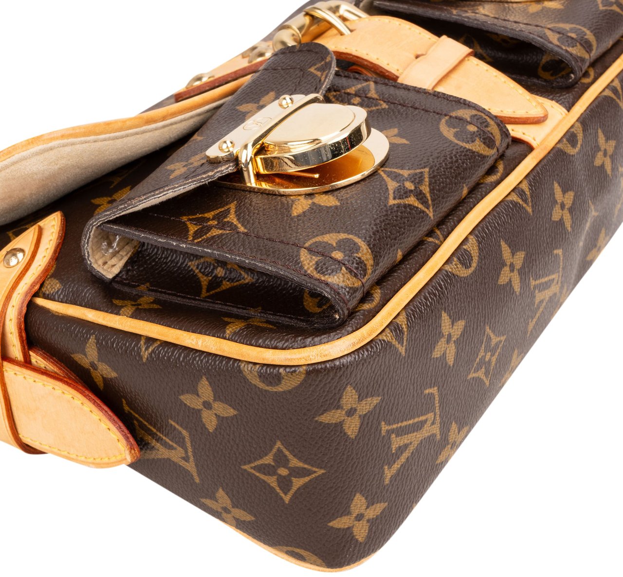 Louis Vuitton Louis Vuitton Canvas Monogram Hudson PM Shoulder Bag Bruin