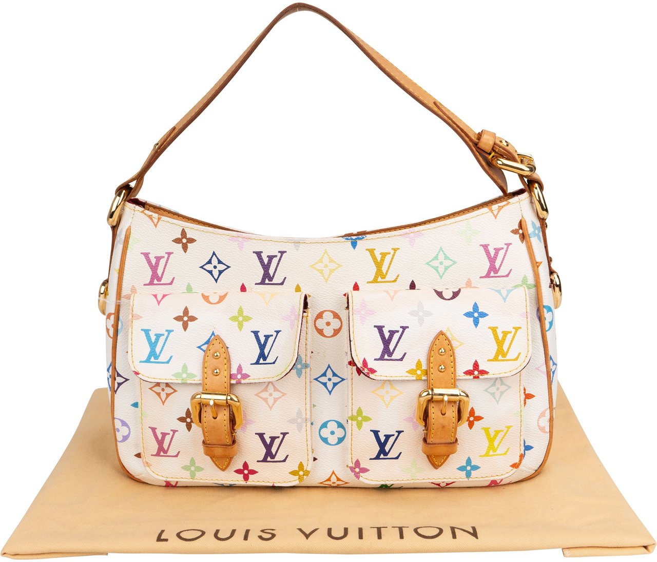 Louis Vuitton Louis Vuitton Murakami Multicolor Lodge Handbag Wit