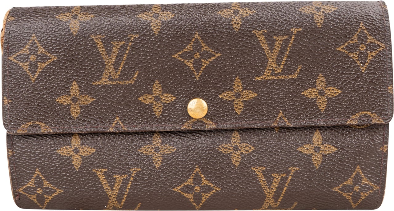 Louis Vuitton Louis Vuitton Canvas Monogram Sarah Wallet Bruin