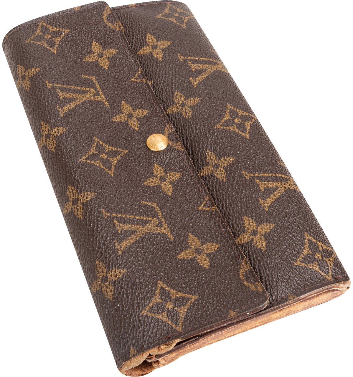 Louis Vuitton Louis Vuitton Canvas Monogram Sarah Wallet Bruin