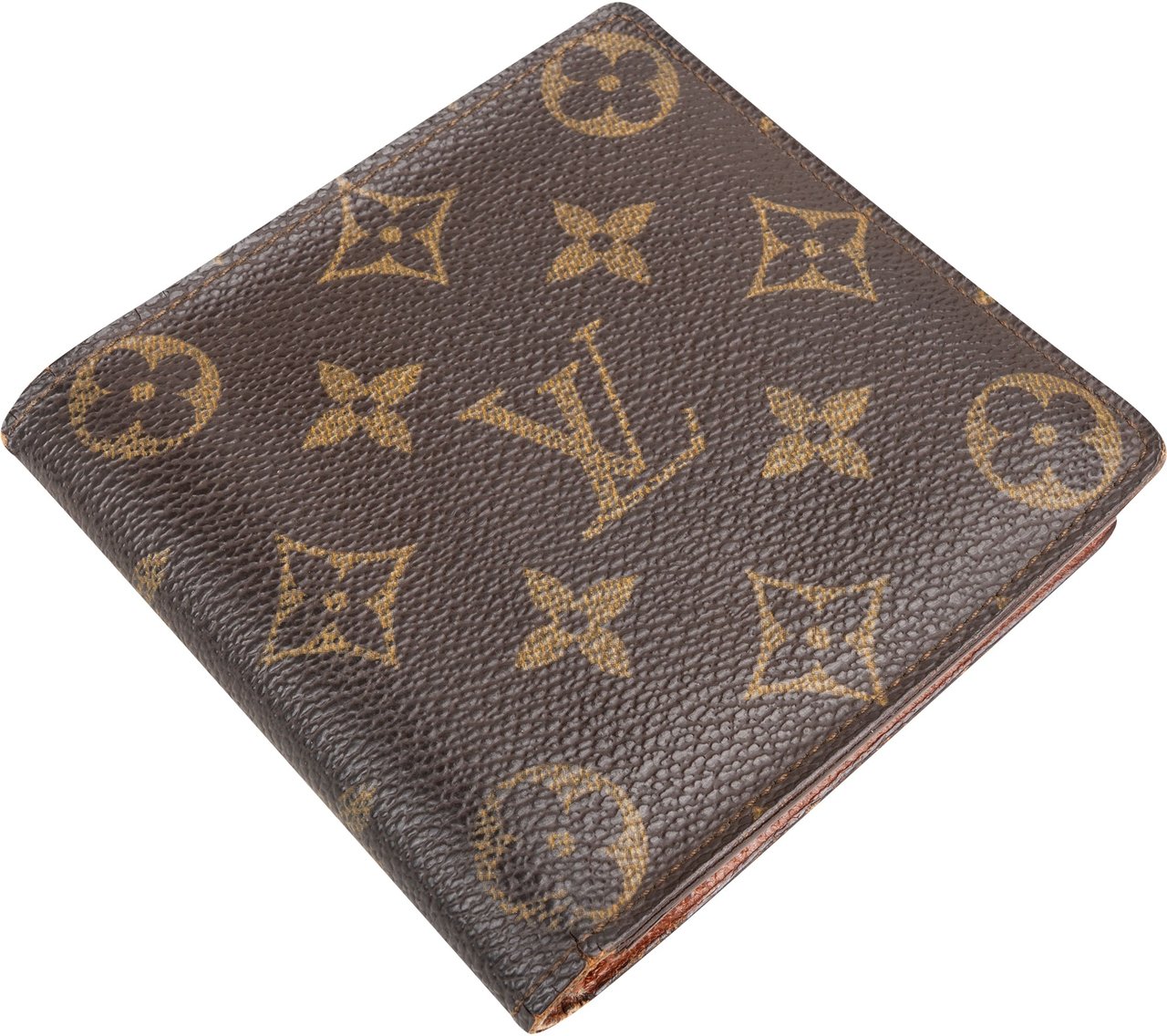Louis Vuitton Louis Vuitton Canvas Monogram Marco Wallet Bruin