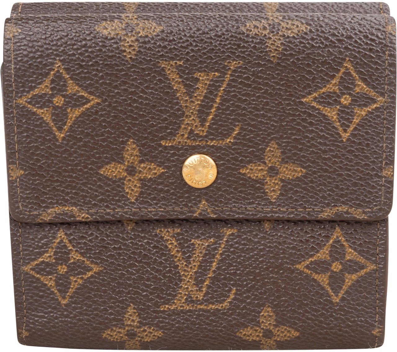 Louis Vuitton Louis Vuitton Canvas Monogram Elise Wallet Bruin