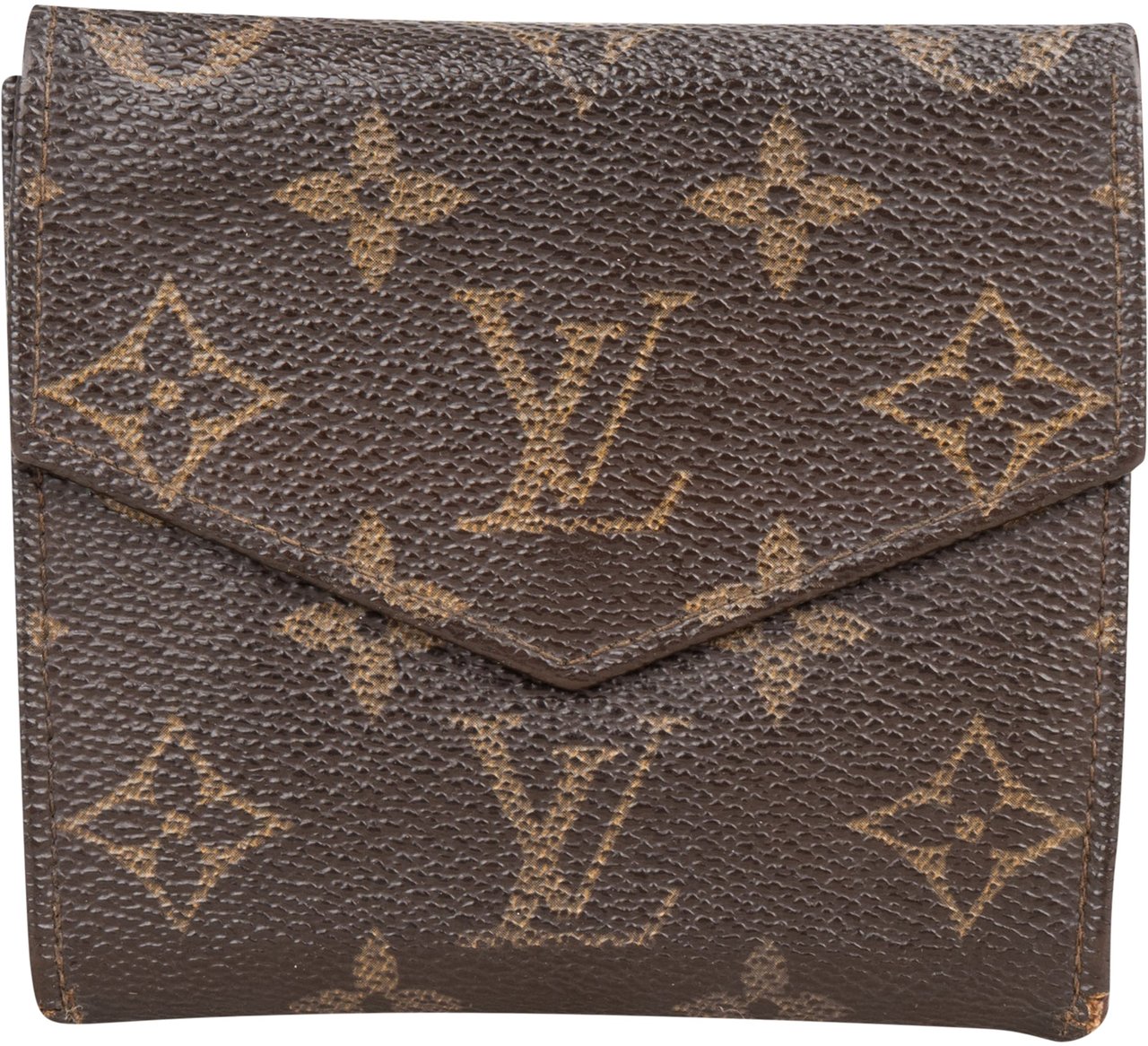 Louis Vuitton Louis Vuitton Canvas Monogram Elise Wallet Bruin