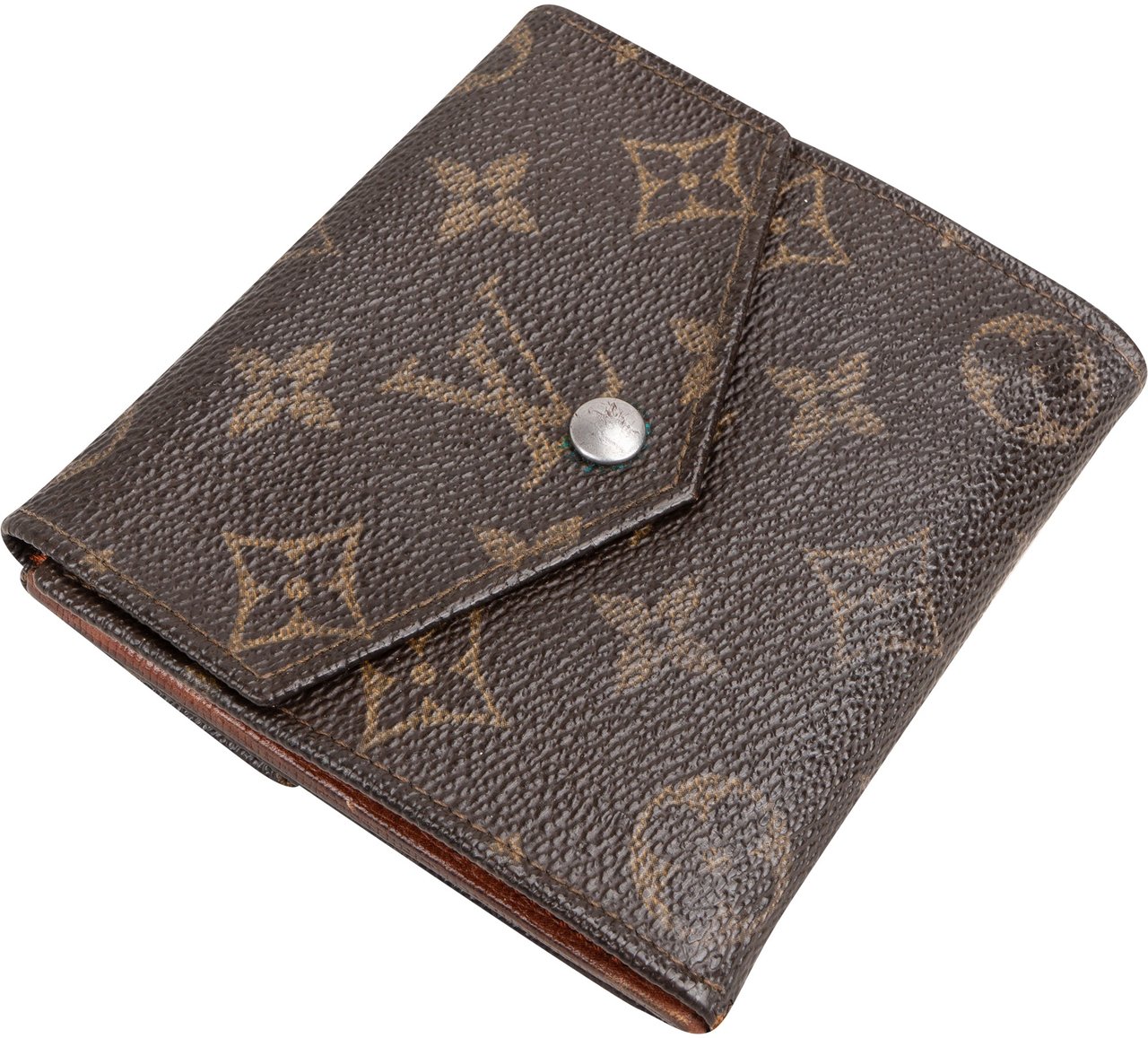 Louis Vuitton Louis Vuitton Canvas Monogram Elise Wallet Bruin