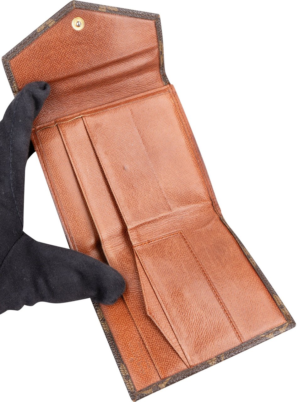 Louis Vuitton Louis Vuitton Canvas Monogram Elise Wallet Bruin