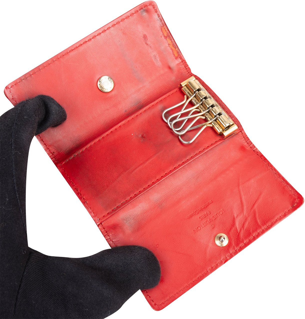 Louis Vuitton Louis Vuitton Vernis Monogram Keyholder Rood