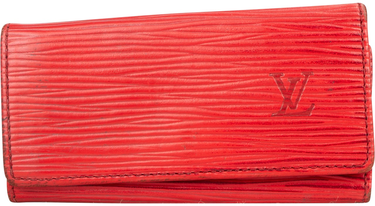 Louis Vuitton Louis Vuitton Rouge Epi Leather Keyholder Rood