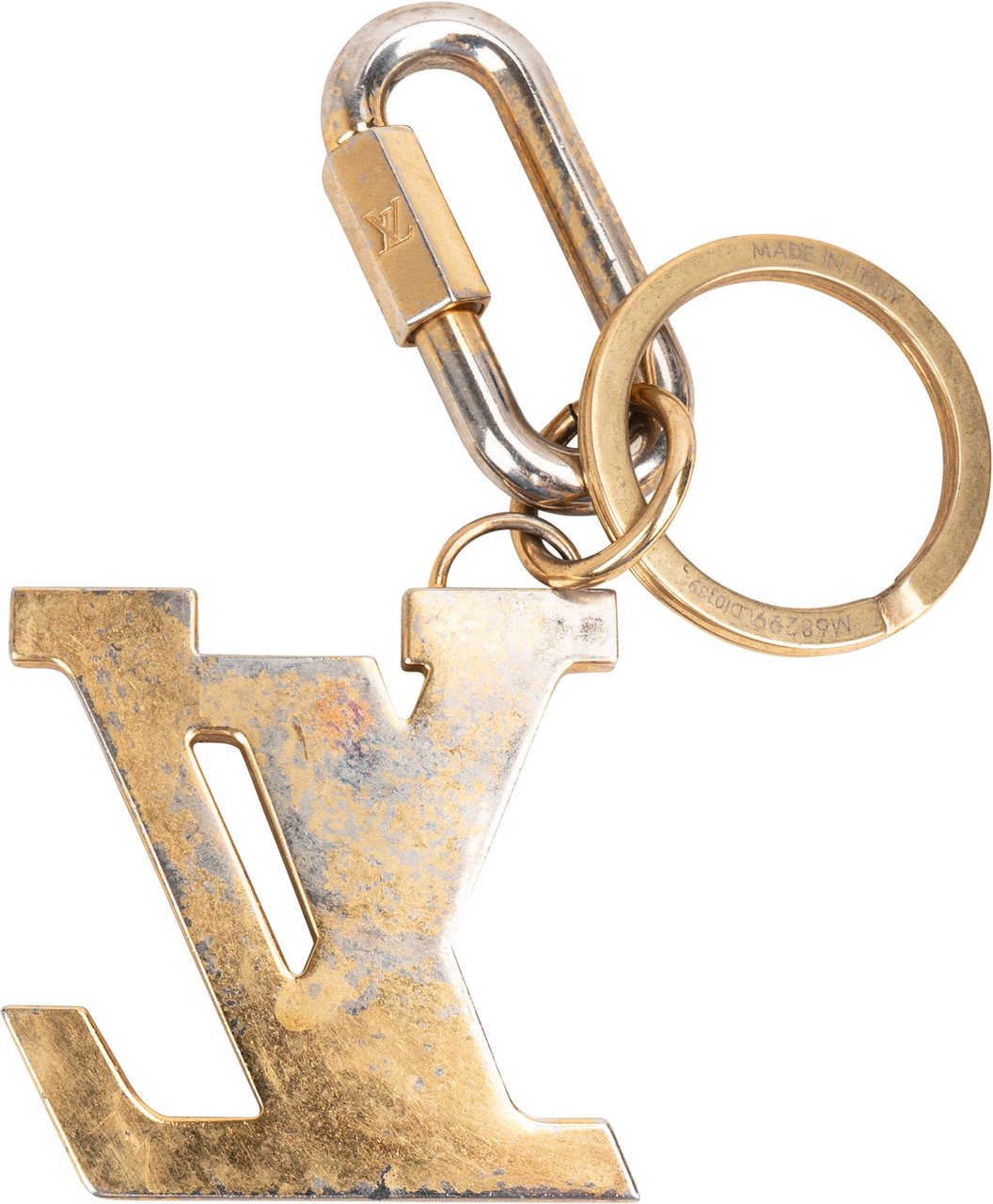 Louis Vuitton Rubber LV Keychain Oranje