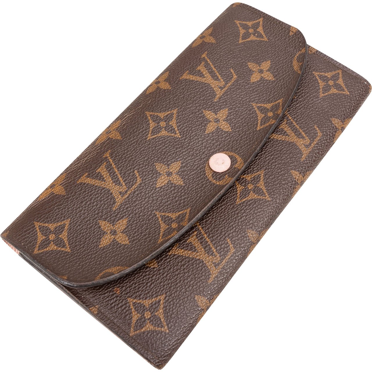 Louis Vuitton Louis Vuitton Canvas Monogram Emilie Wallet Bruin