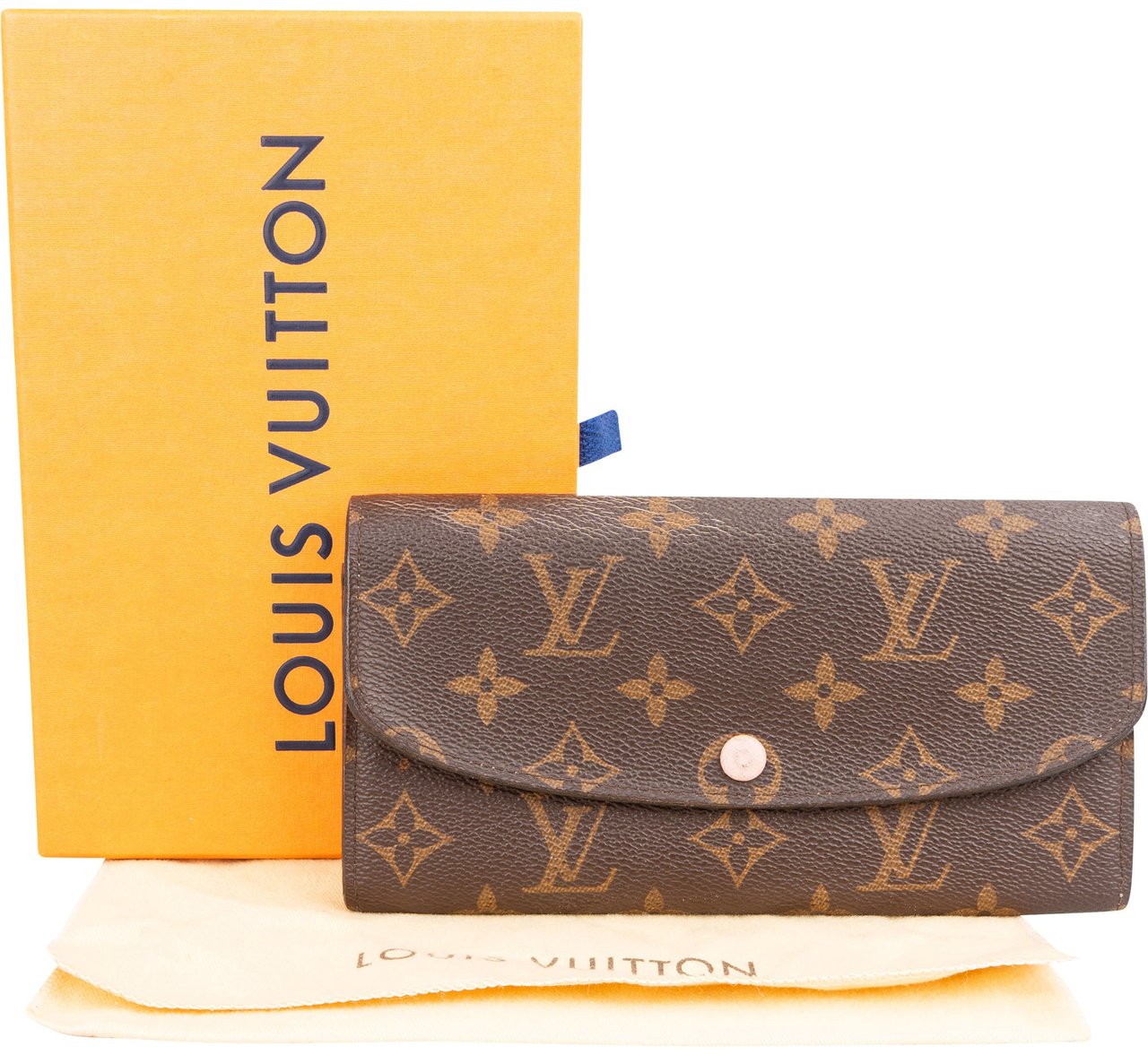 Louis Vuitton Louis Vuitton Canvas Monogram Emilie Wallet Bruin