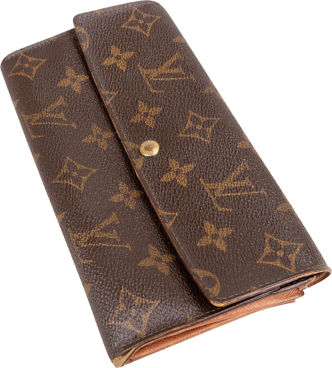Louis Vuitton Louis Vuitton Canvas Monogram Sarah Wallet Bruin