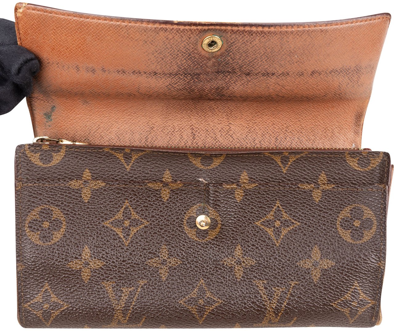 Louis Vuitton Louis Vuitton Canvas Monogram Sarah Wallet Bruin