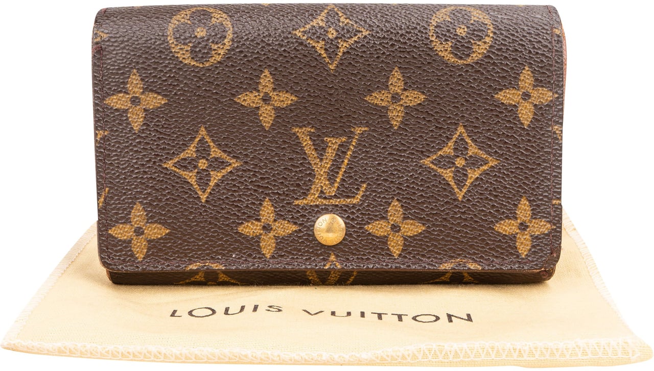 Louis Vuitton Louis Vuitton Canvas Monogram Tresor Wallet Bruin