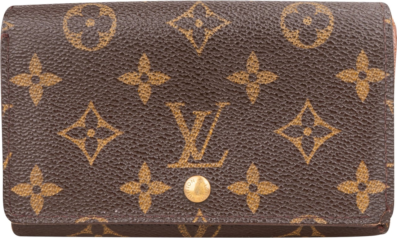 Louis Vuitton Louis Vuitton Canvas Monogram Tresor Wallet Bruin