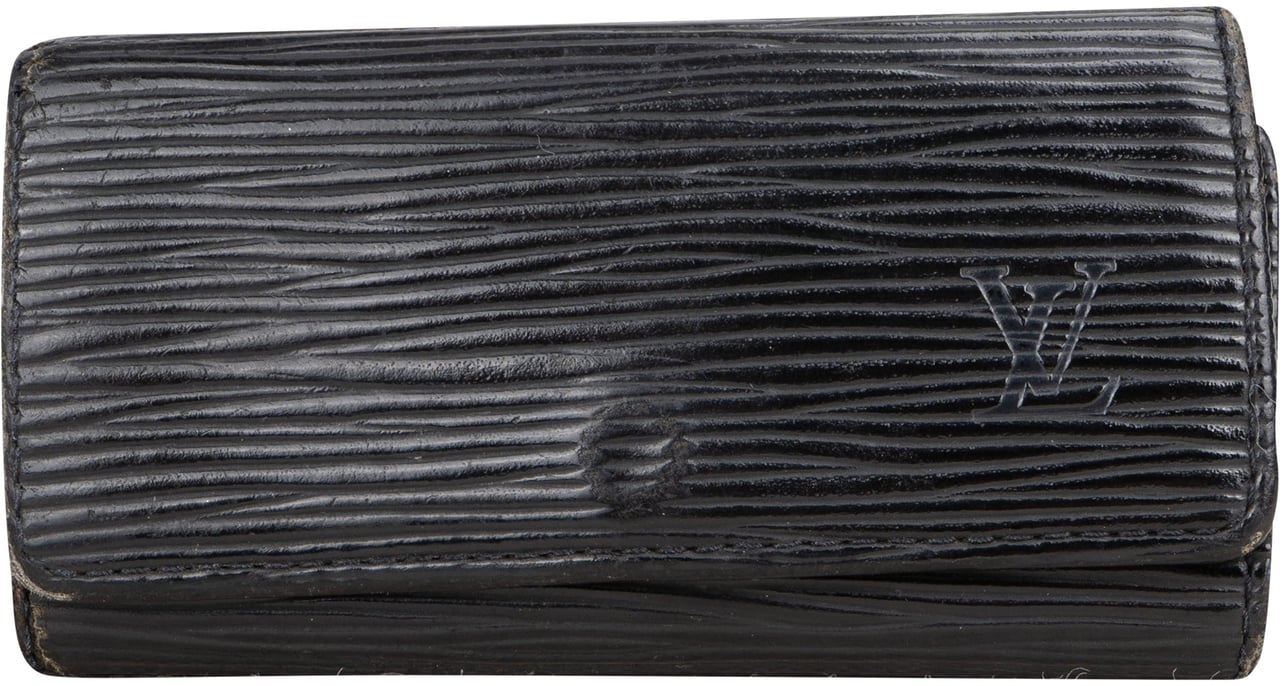Louis Vuitton Louis Vuitton Noir Epi Leather Keyholder Zwart