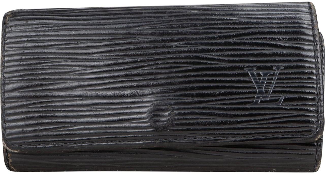 Louis Vuitton Louis Vuitton Noir Epi Leather Keyholder Zwart