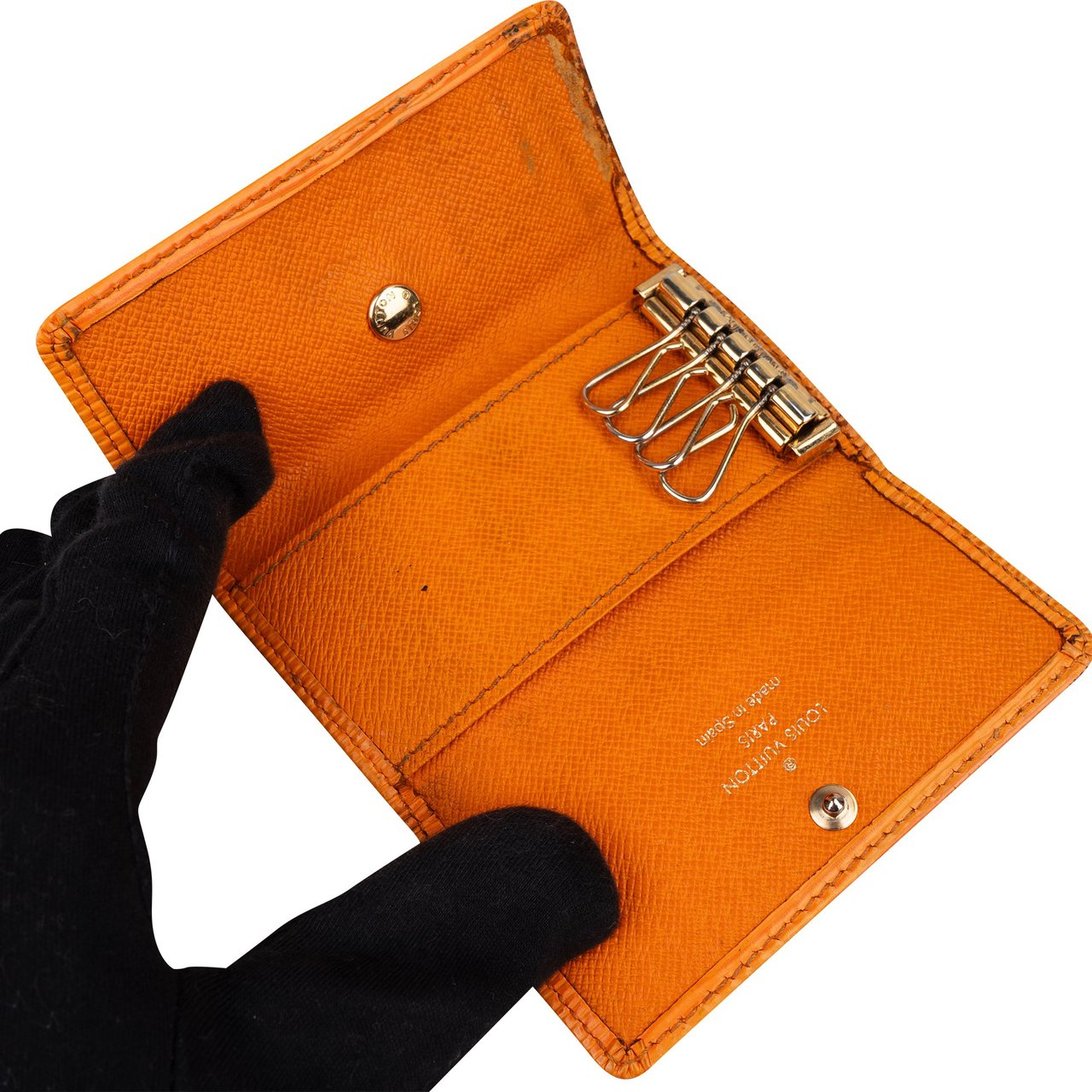 Louis Vuitton Louis Vuitton Epi Leather Keyholder Oranje