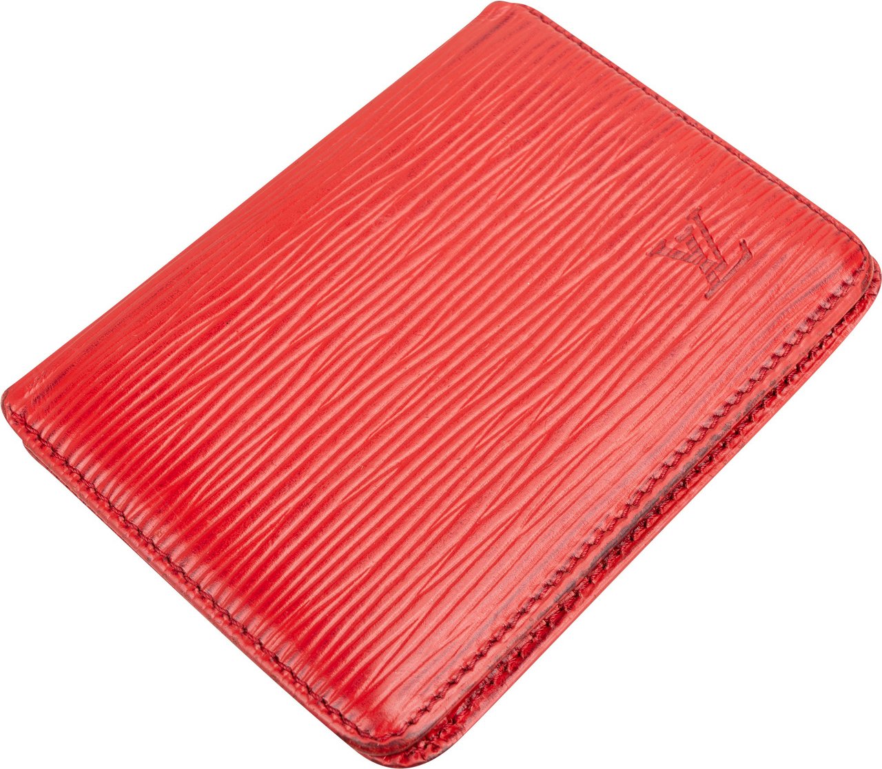 Louis Vuitton Louis Vuitton Rouge Epi Leather Cardholder Rood