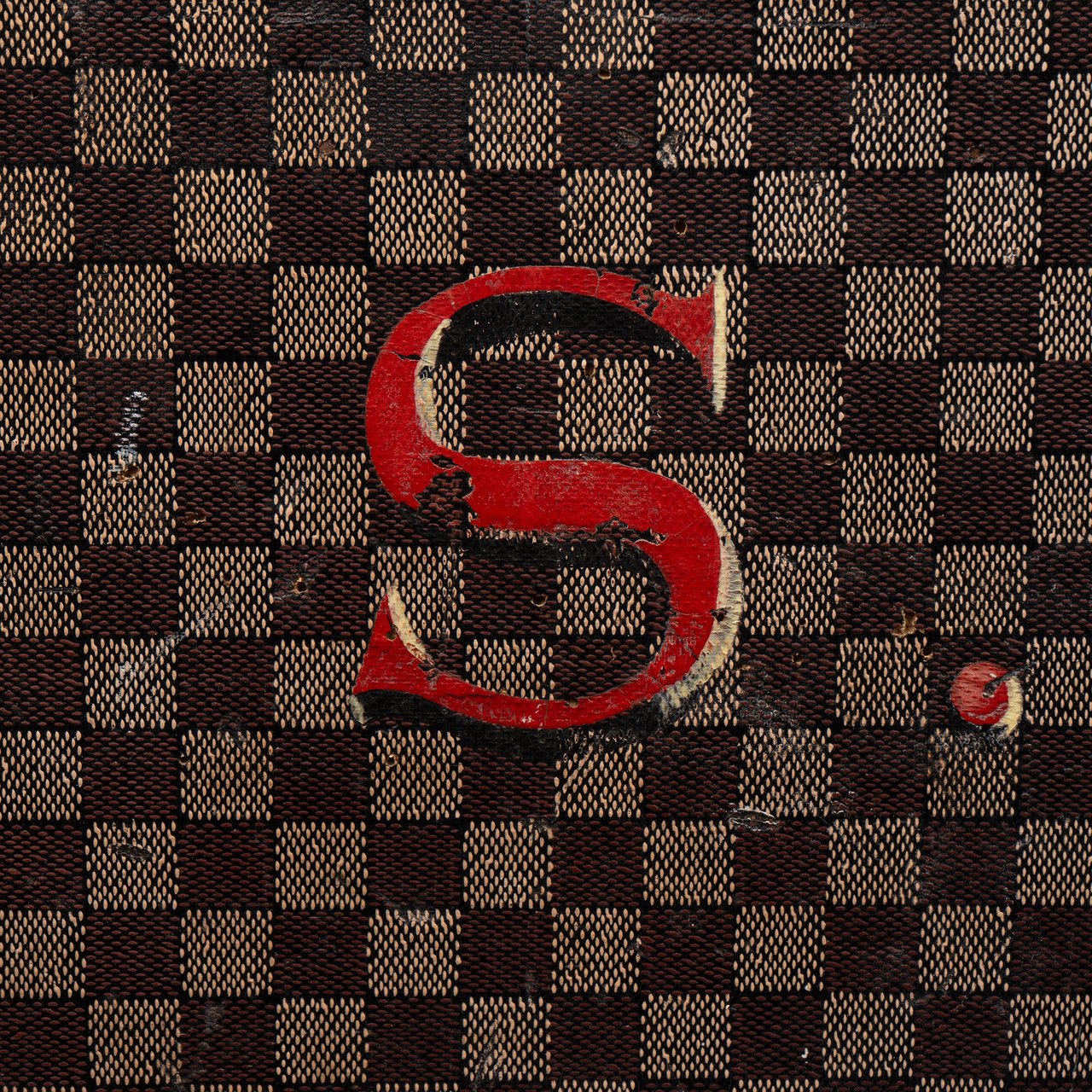 Louis Vuitton Louis Vuitton Damier Mark 2 c.1890s Courrier 100 Trunk Malle Koffer Zwart