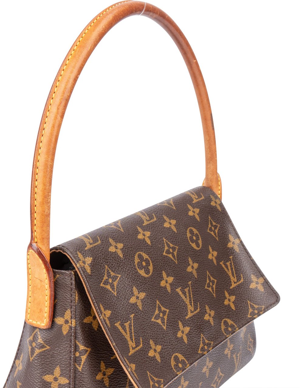 Louis Vuitton Louis Vuitton Canvas Monogram Looping PM Handbag Bruin