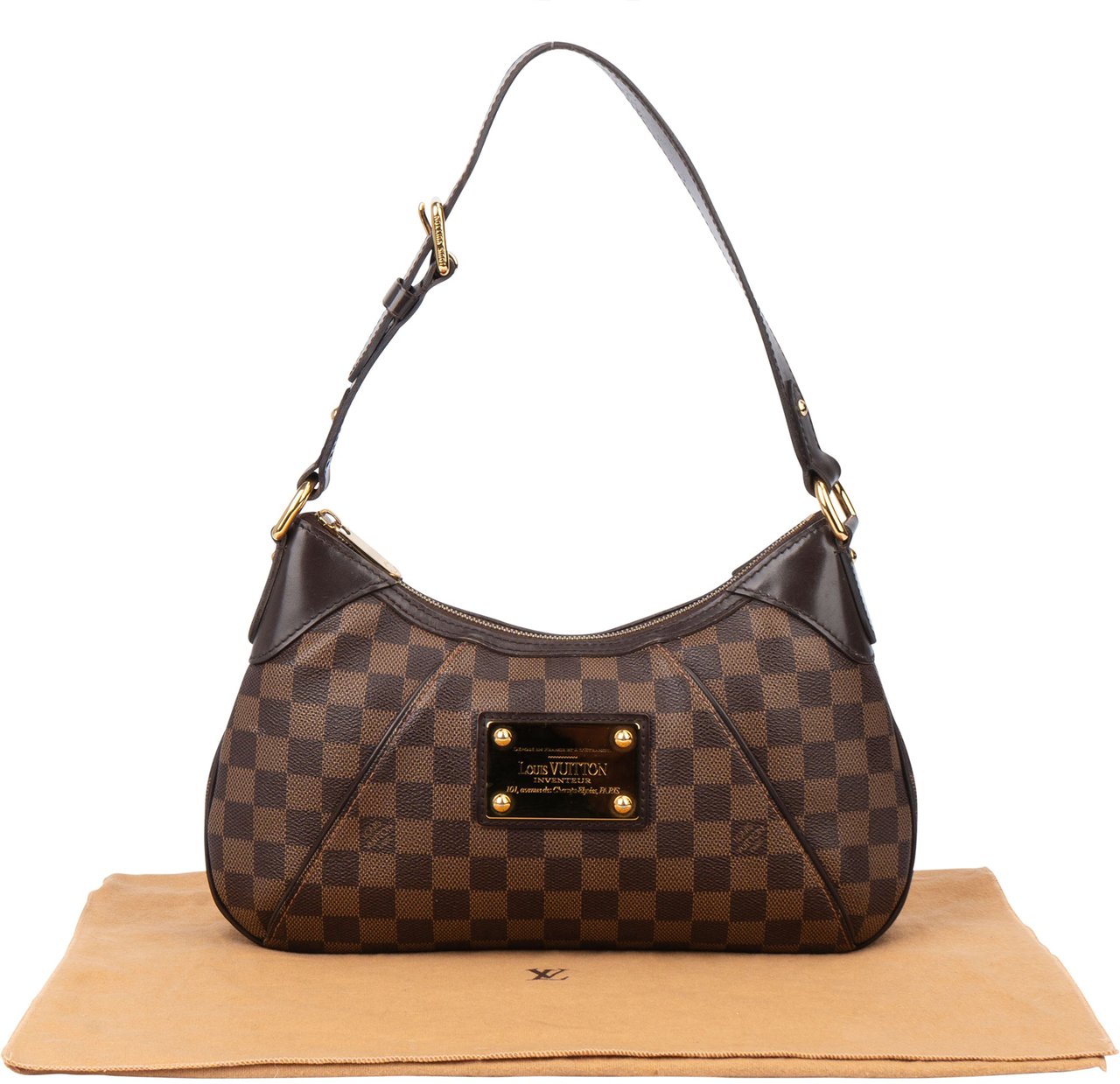 Louis Vuitton Louis Vuitton Damier Ebene Monogram Thames PM Handbag Bruin
