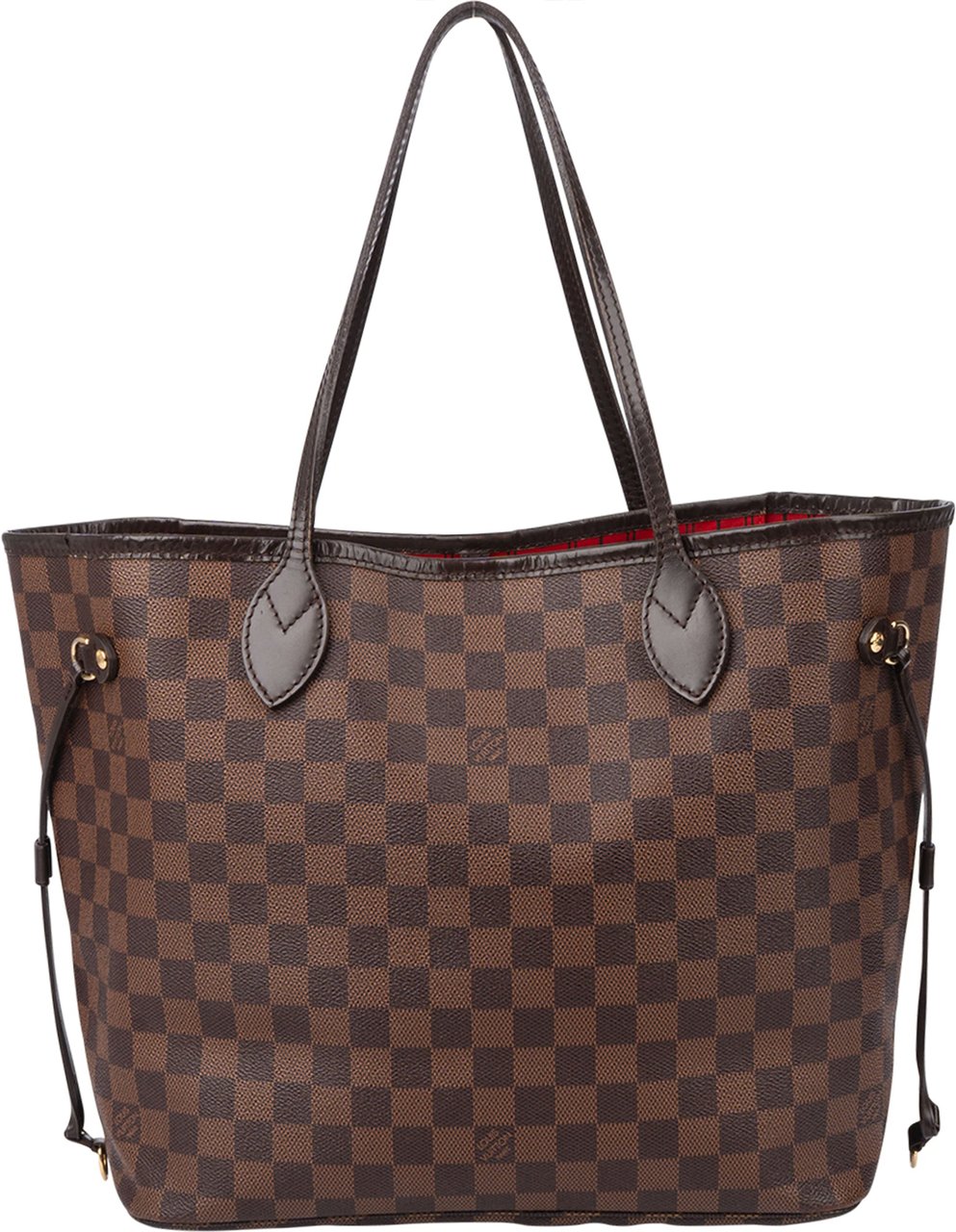 Louis Vuitton Louis Vuitton Damier Ebene Monogram Neverfull MM Shopper Handbag Bruin