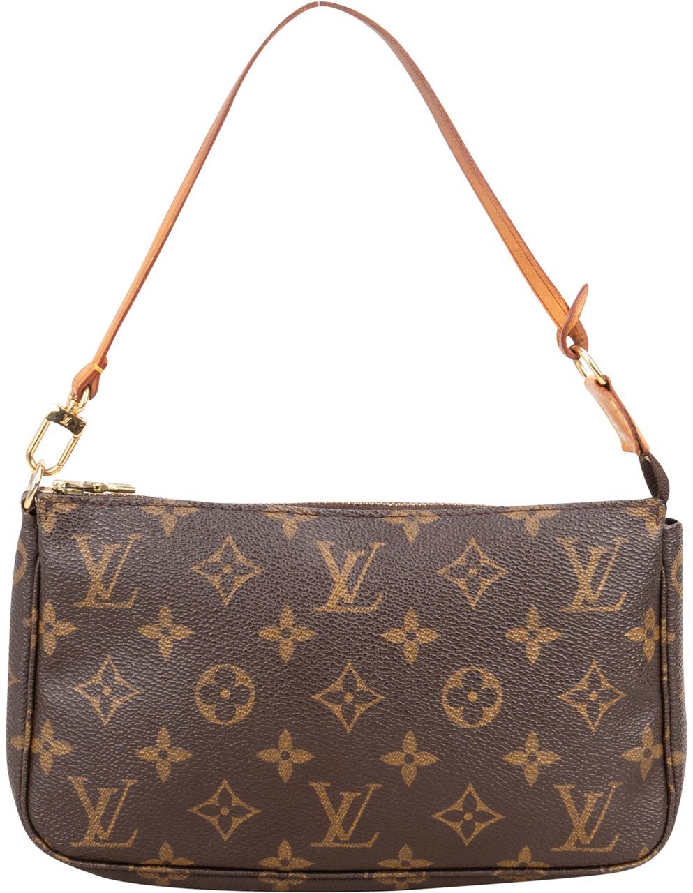 Louis Vuitton Canvas Monogram Pochette Accessoire Handbag Bruin