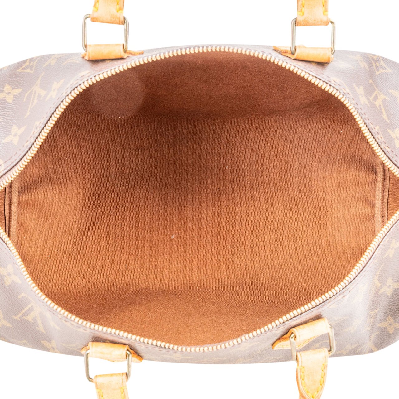 Louis Vuitton Louis Vuitton Canvas Monogram Speedy 35 Handbag Bruin