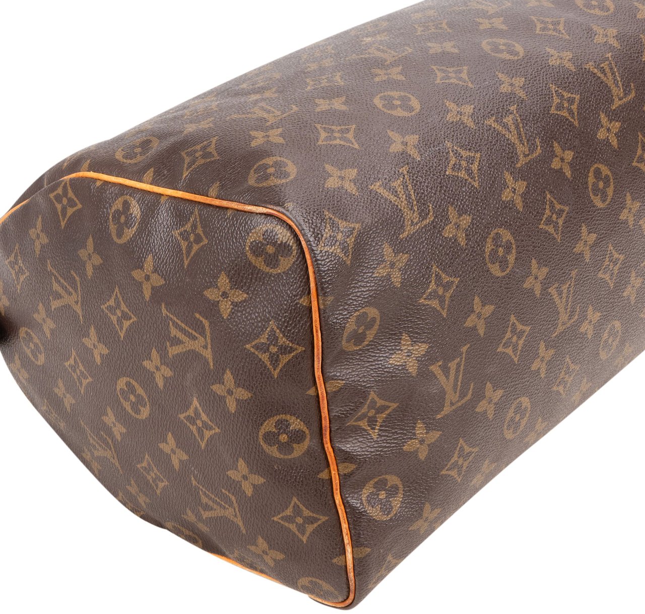 Louis Vuitton Louis Vuitton Canvas Monogram Speedy 35 Handbag Bruin