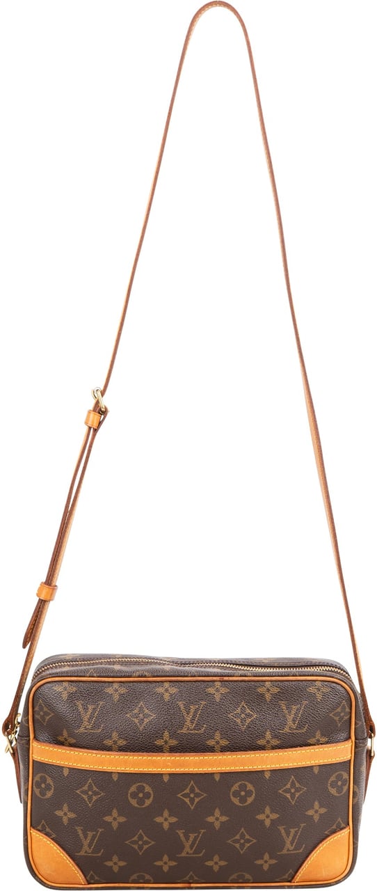 Louis Vuitton Louis Vuitton Canvas Monogram Trocadero 27 Crossbody Bag Bruin