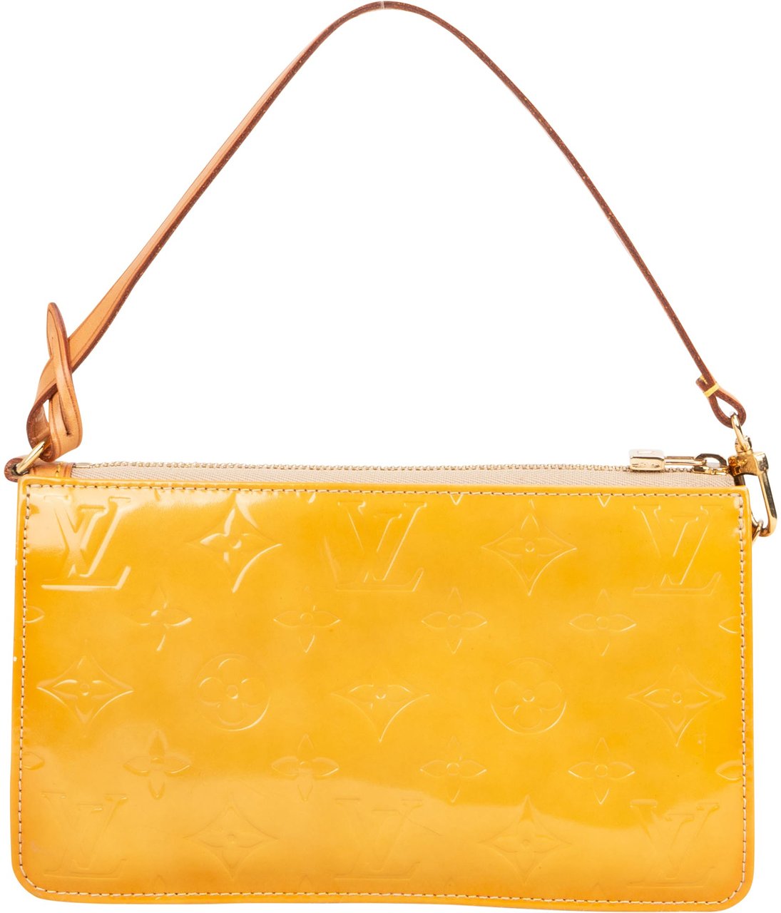 Louis Vuitton Louis Vuitton Vernis Monogram Lexington Pochette Handbag Geel