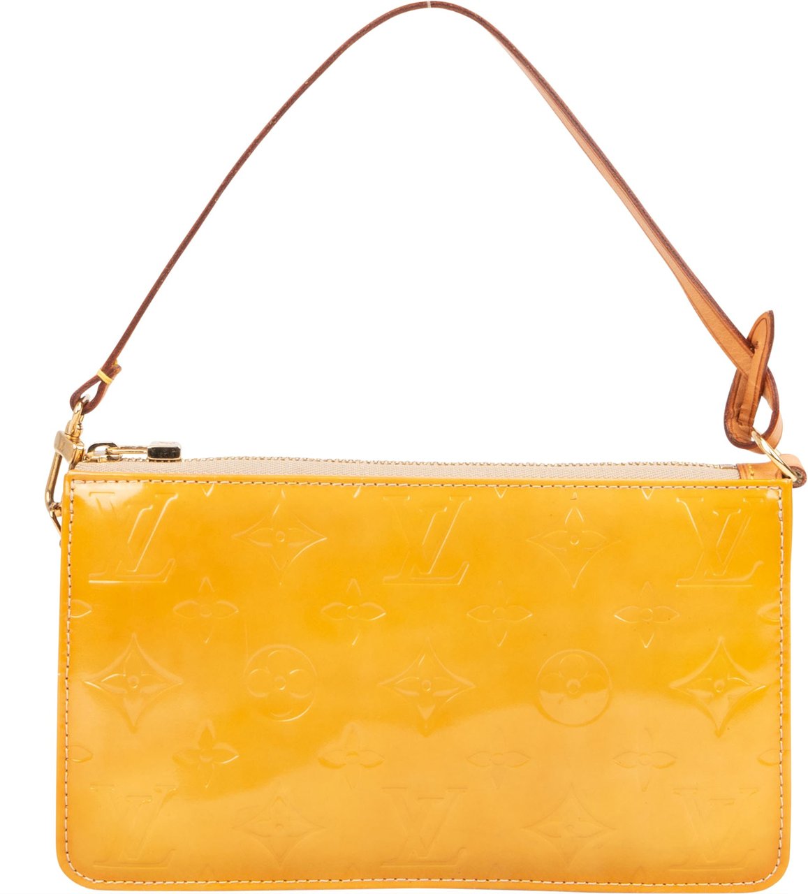 Louis Vuitton Louis Vuitton Vernis Monogram Lexington Pochette Handbag Geel