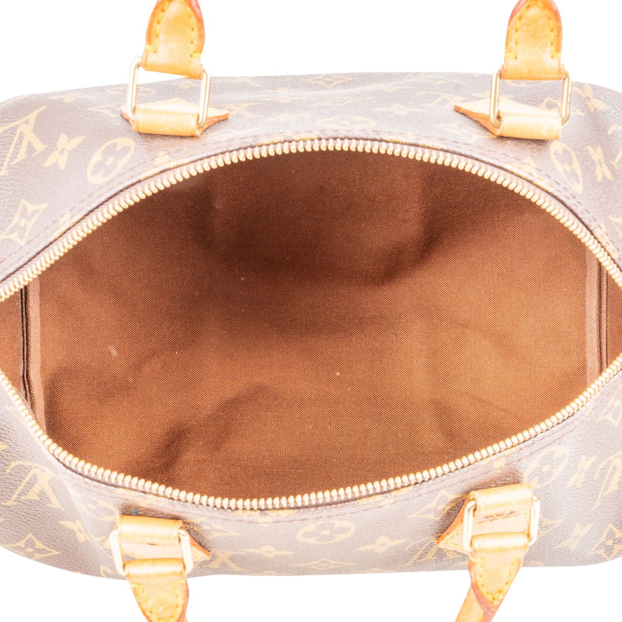 Louis Vuitton Louis Vuitton Canvas Monogram Speedy 30 Handbag Bruin