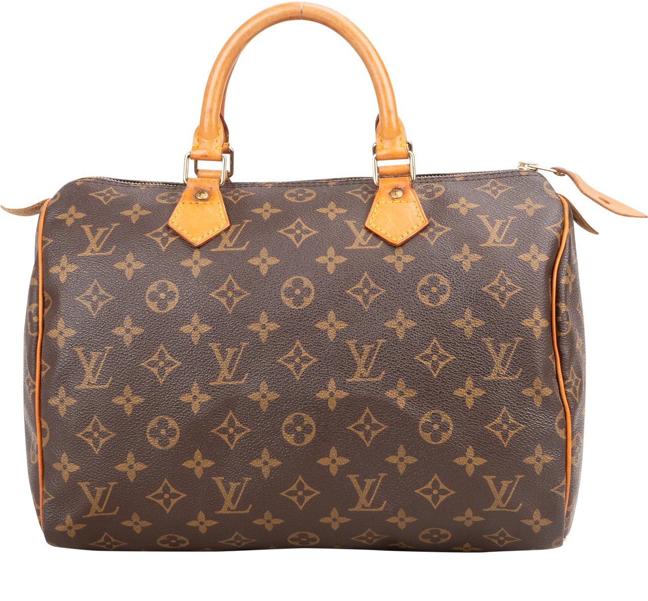 Louis Vuitton Louis Vuitton Canvas Monogram Speedy 30 Handbag Bruin