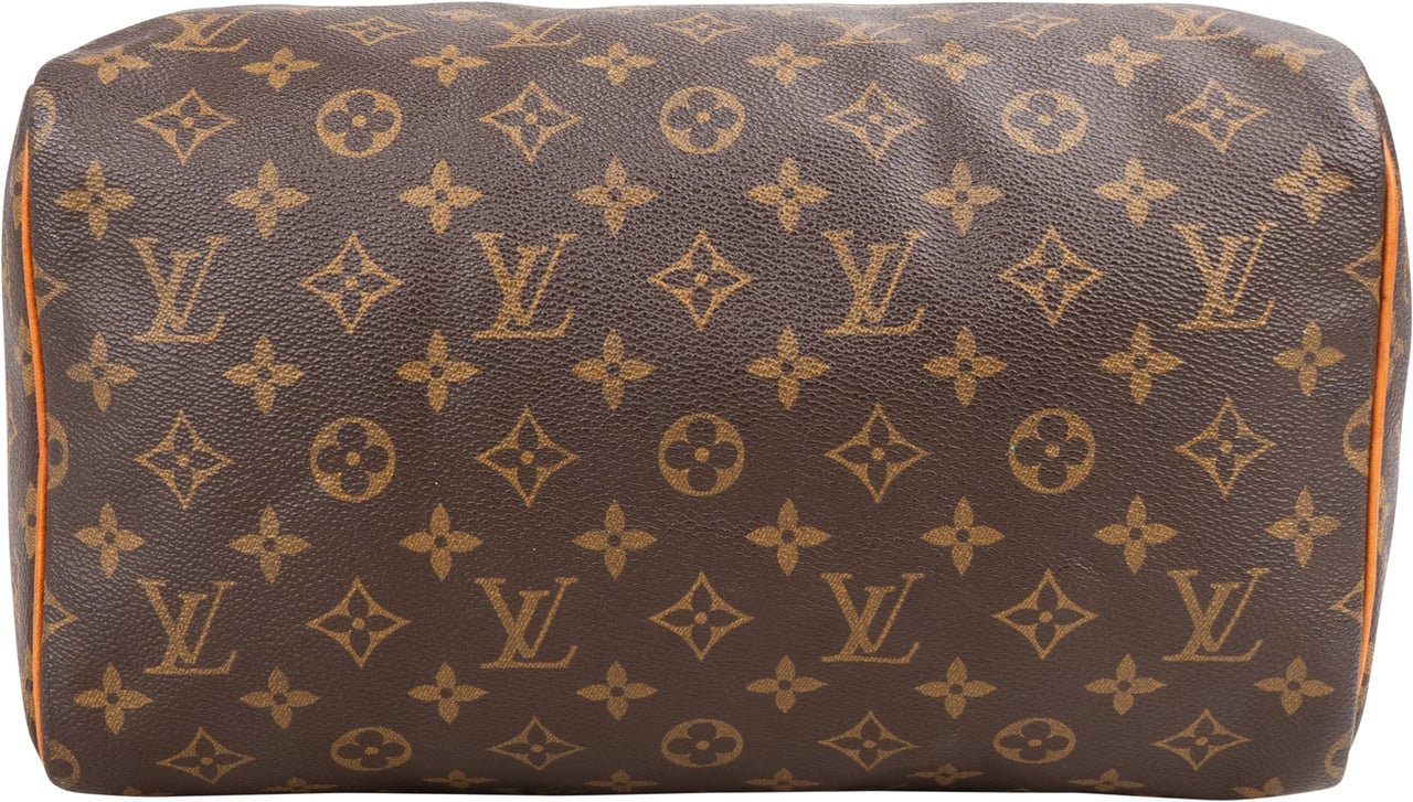 Louis Vuitton Louis Vuitton Canvas Monogram Speedy 30 Handbag Bruin