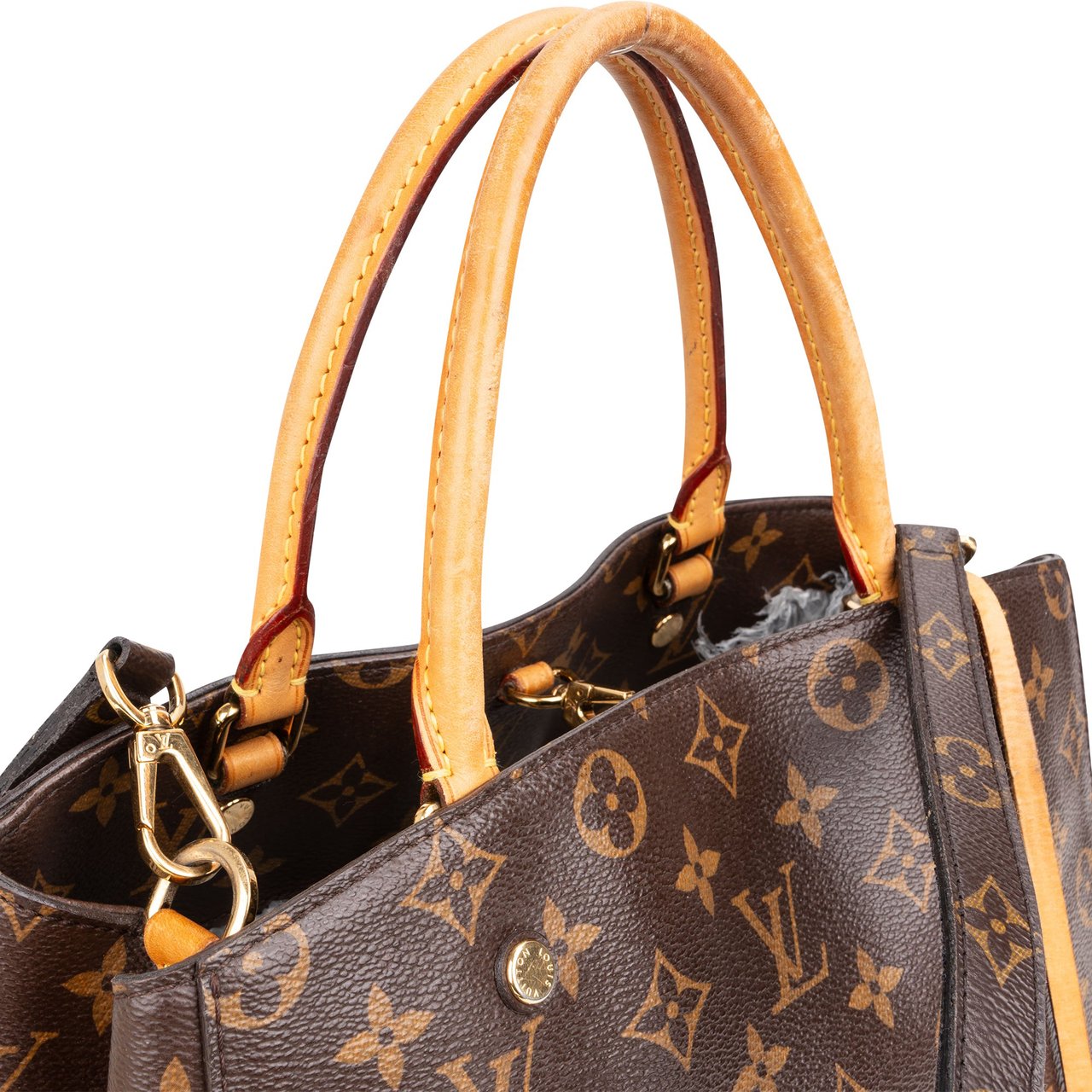 Louis Vuitton Louis Vuitton Canvas Monogram Montaigne MM Handbag Bruin