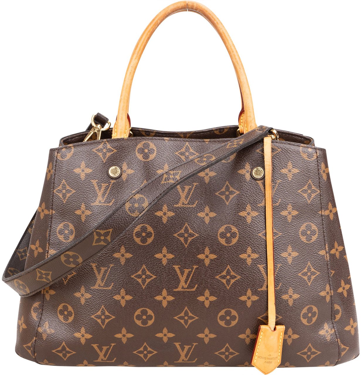 Louis Vuitton Louis Vuitton Canvas Monogram Montaigne MM Handbag Bruin