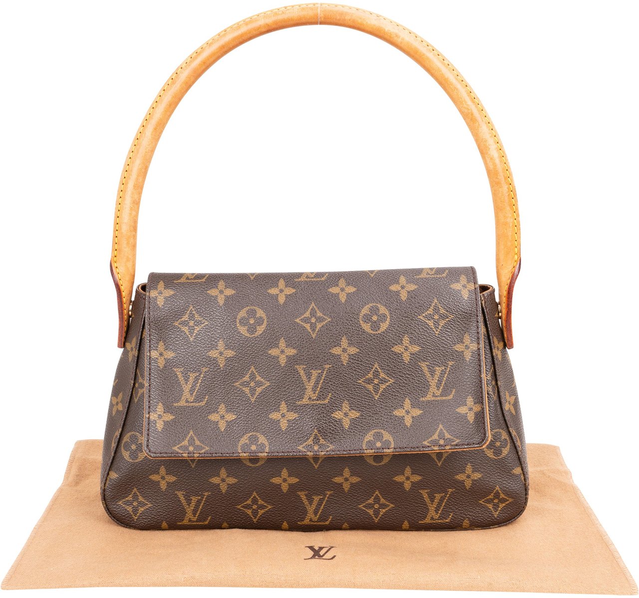 Louis Vuitton Louis Vuitton Canvas Monogram Looping PM Handbag Bruin