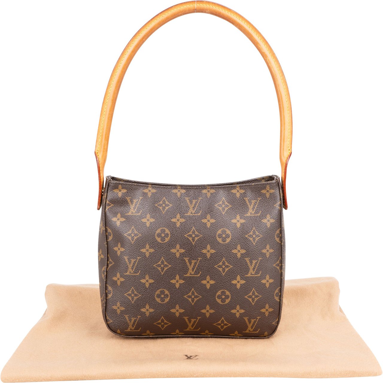 Louis Vuitton Louis Vuitton Canvas Monogram Looping MM Shoulder Bag Bruin