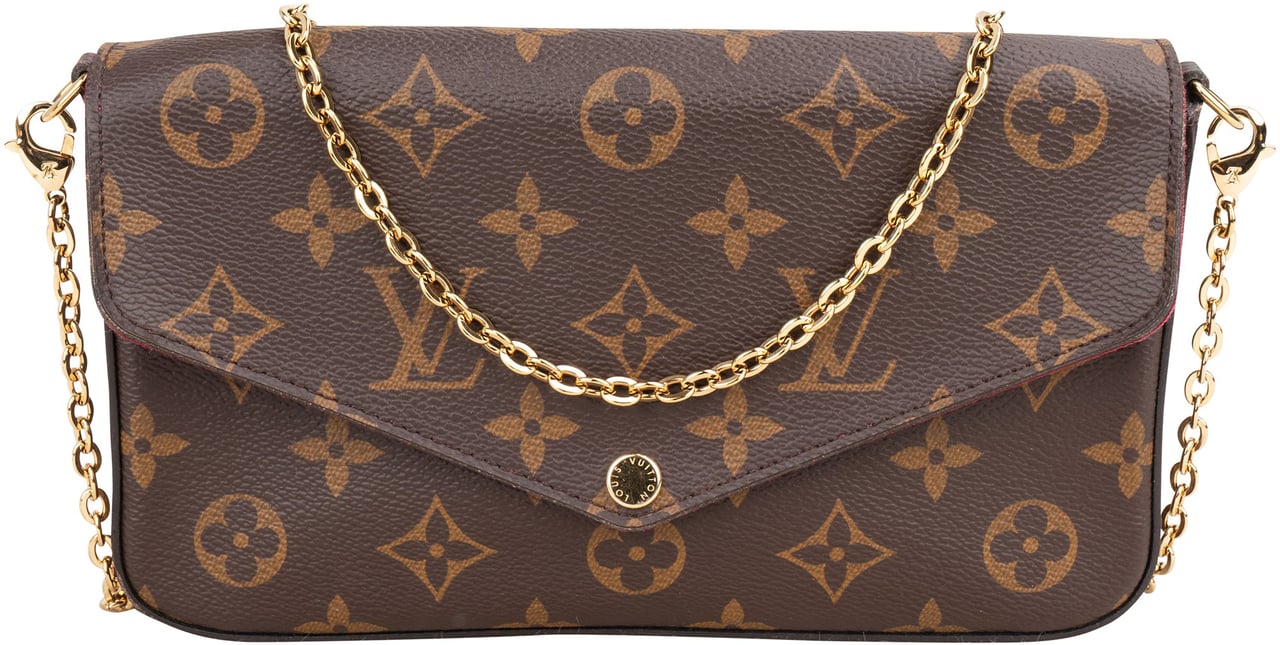 Louis Vuitton Louis Vuitton Canvas Monogram Felicie Crossbody Bag Bruin