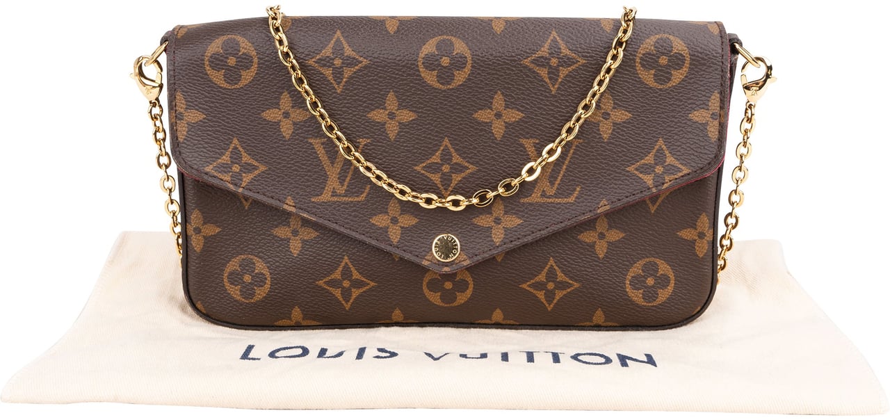 Louis Vuitton Louis Vuitton Canvas Monogram Felicie Crossbody Bag Bruin