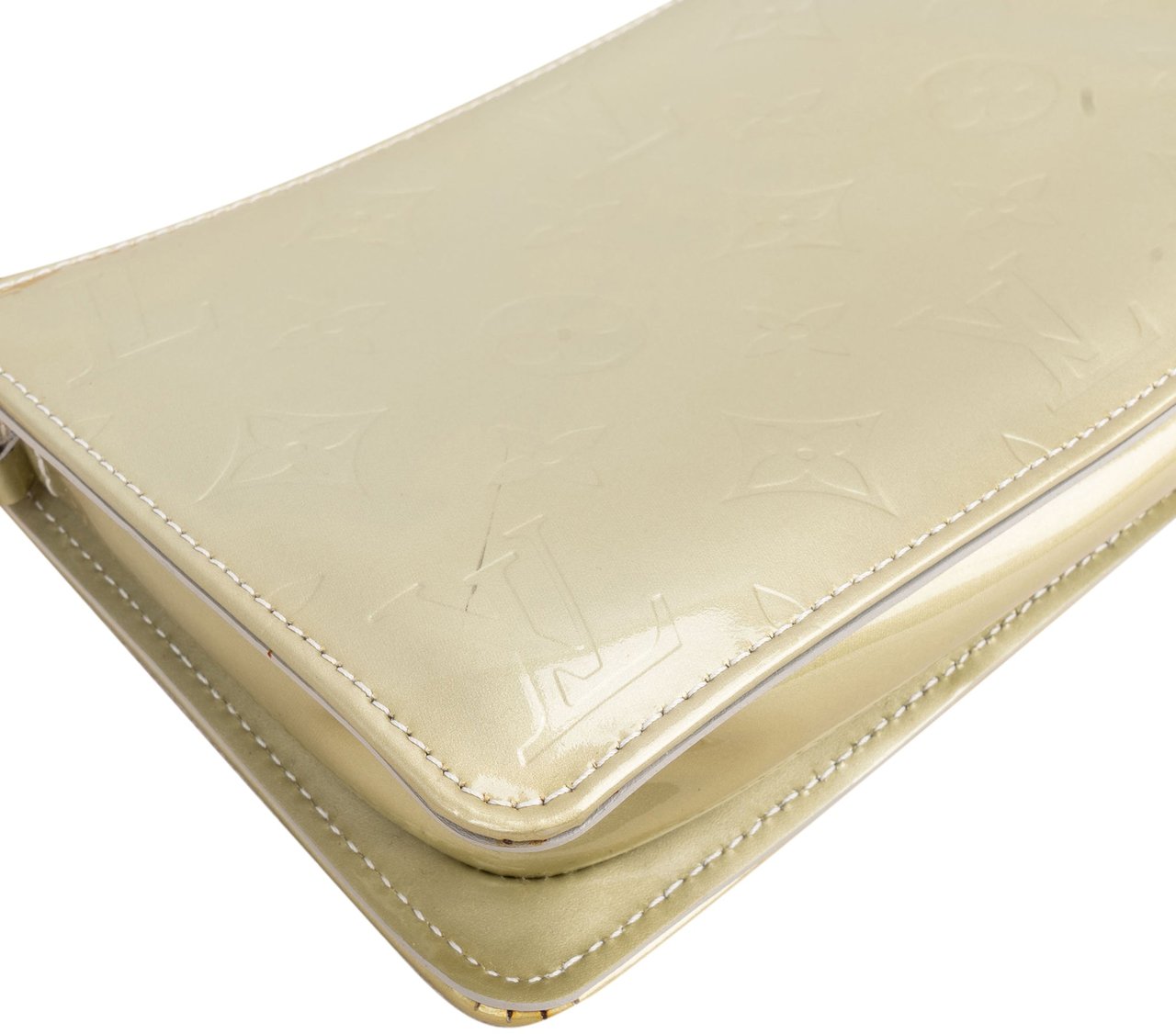 Louis Vuitton Louis Vuitton Vernis Monogram Lexington Pochette Handbag Groen