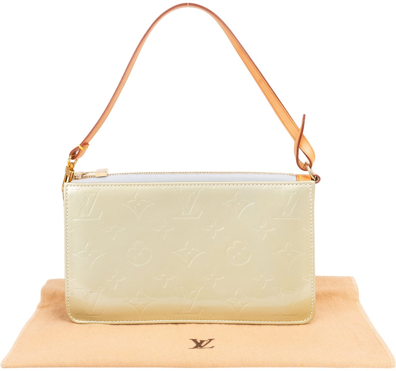 Louis Vuitton Louis Vuitton Vernis Monogram Lexington Pochette Handbag Groen